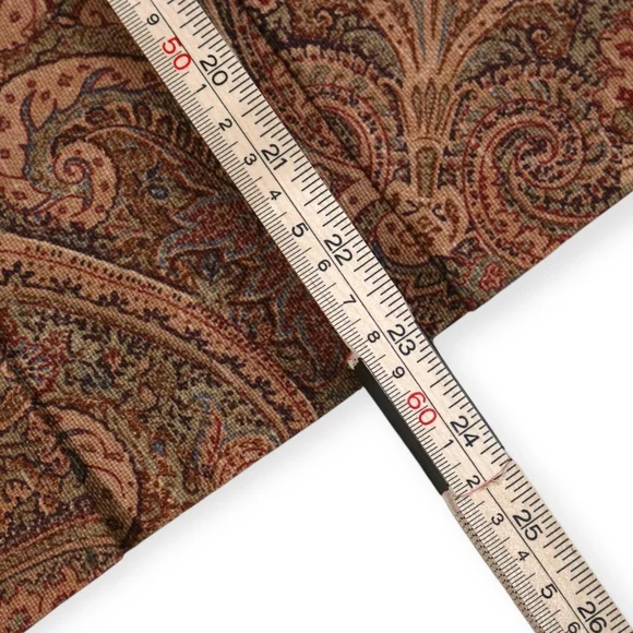 Brown Paisley Button-Up Vest - Picture 6 of 8